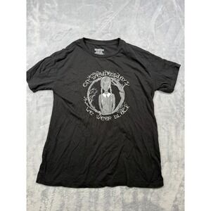 Wednesday Addams Family T-Shirt Girls XL Black Graphic We Wear Black Netflix